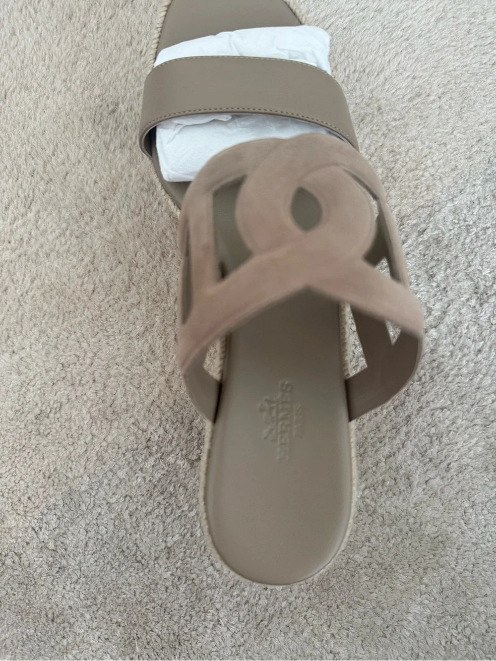 Never worn Hermes Ithea Espadrilla Wedge